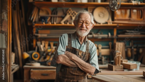 Zoom out to reveal the woodworker's legacy, a storied career spanning decades, marked by innovation, dedication, and a passion for excellence.