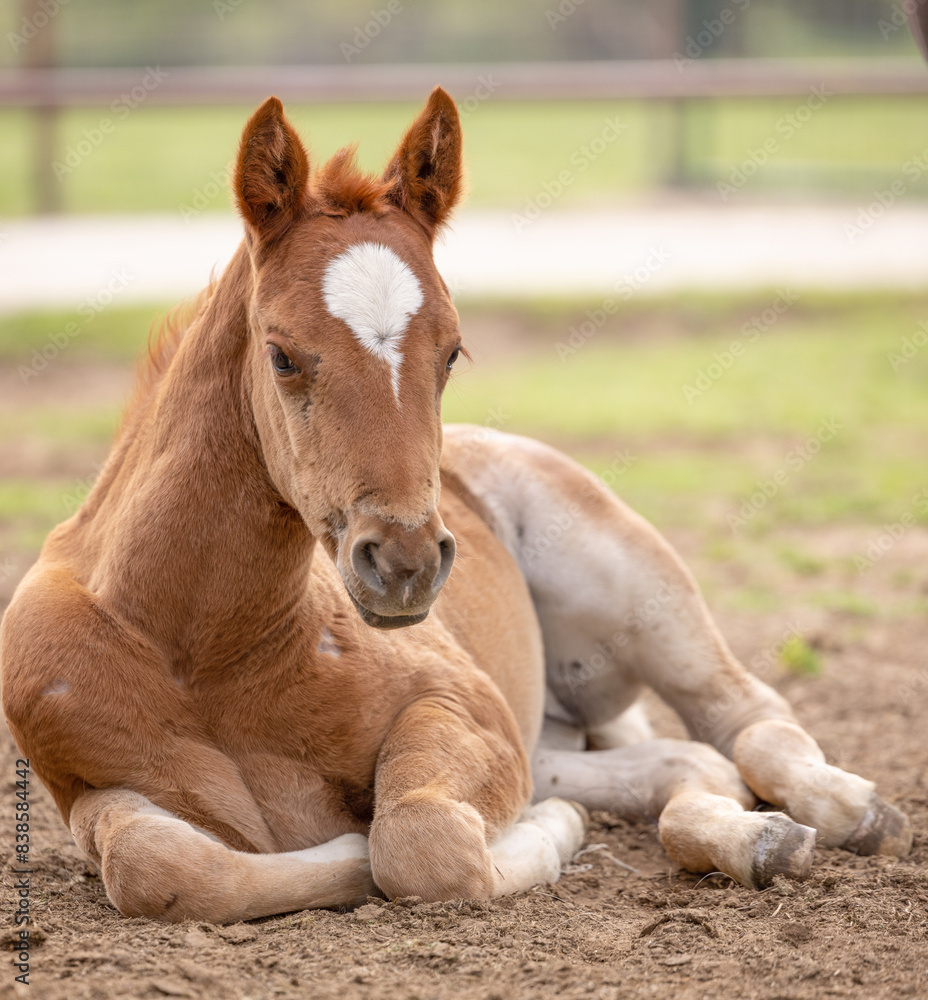Baby horse foal quarter horse aqha sorrel bay chestnut pasture Baby horse foal quarter horse aqha sorrel bay chestnut pasture