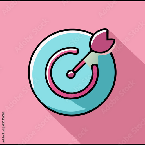 Colorful Flat Design Communication Icons Set