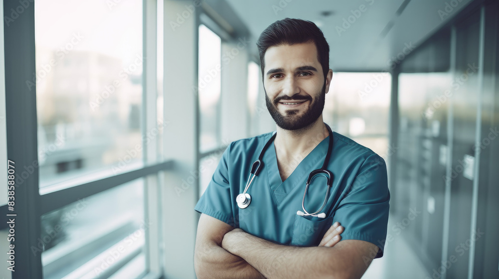 a handsome doctor at a private clinic a handsome doctor at a private clinic