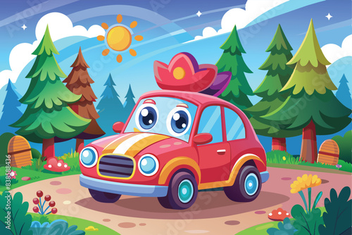 Funny Cars in Full Color: Illustrative Designs