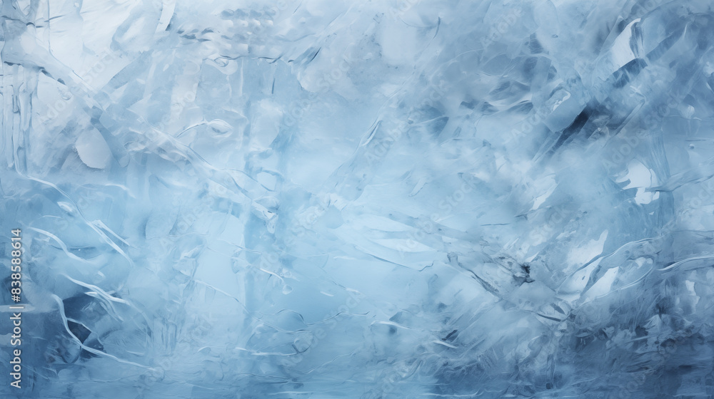 Obraz premium Abstract Ice Texture Blue Cool Winter Theme