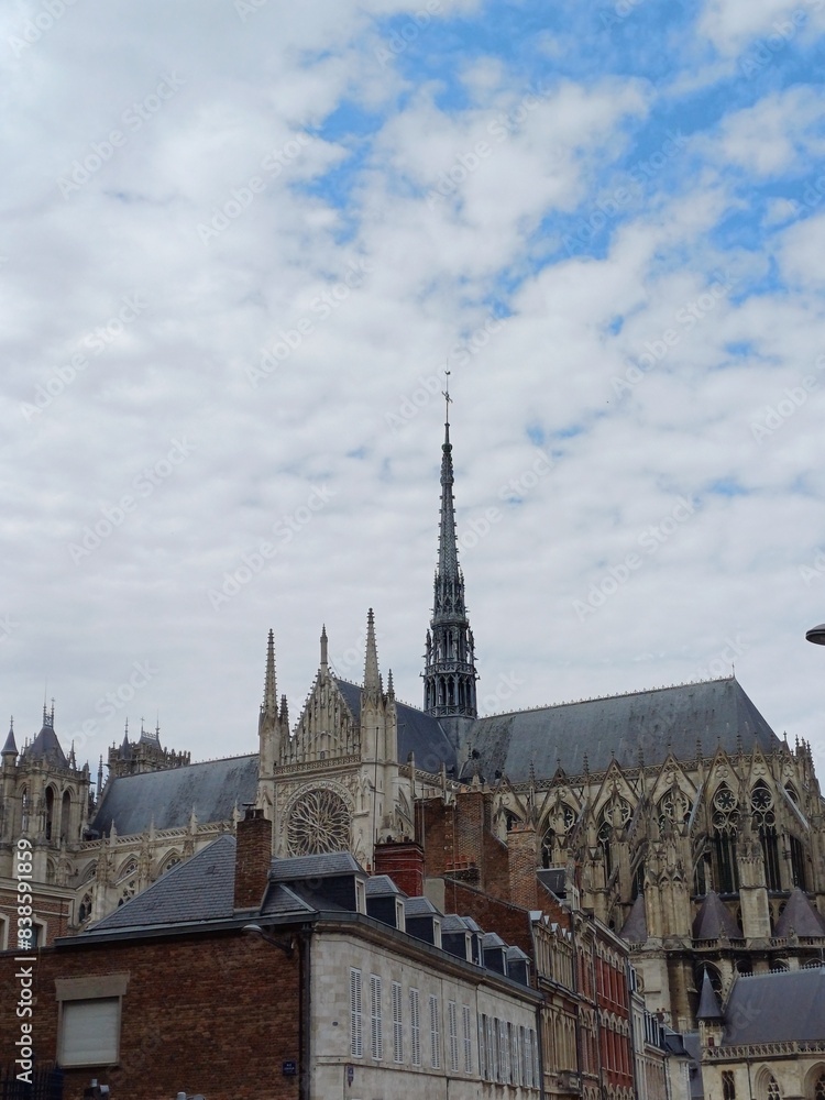 The Cathedral Basilica of Our Lady of Amiens in Picardy is the largest cathedral in France The Cathedral Basilica of Our Lady of Amiens in Picardy is the largest cathedral in France
