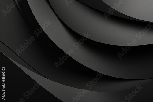 Sophisticated black background with smooth gradient between black and dark gray creating depth and dimension