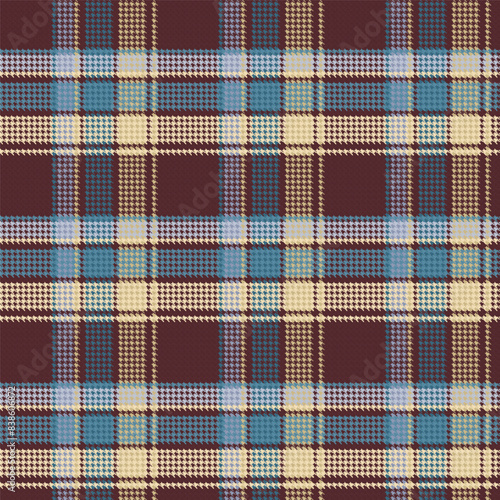 Seamless Retro Vintage Tartan Dogtooth Pattern 139