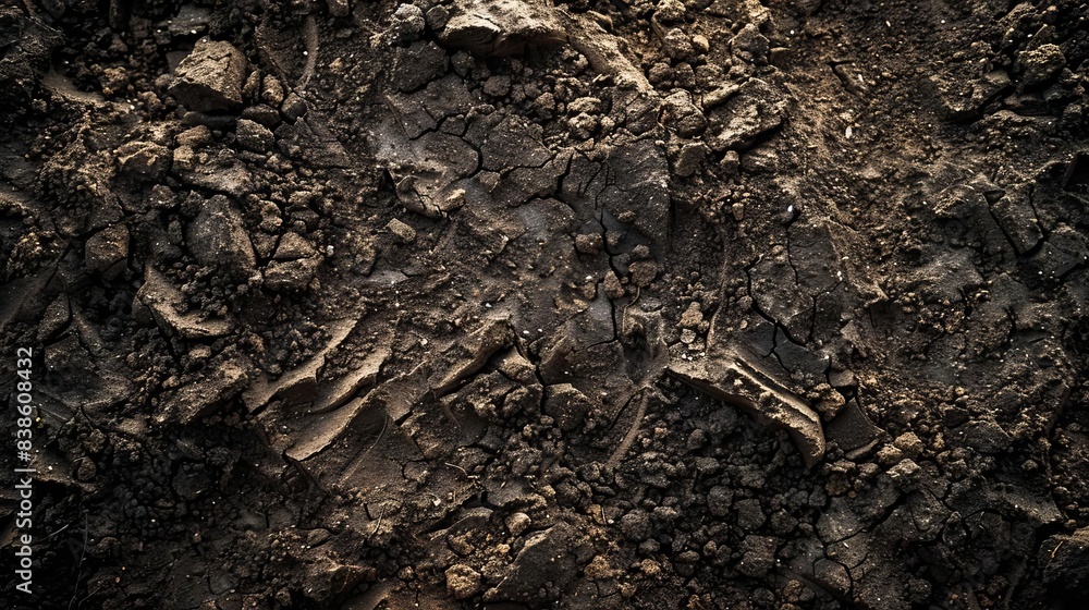 dark rough soil texture with organic patterns and earthy tones abstract background dark rough soil texture with organic patterns and earthy tones abstract background