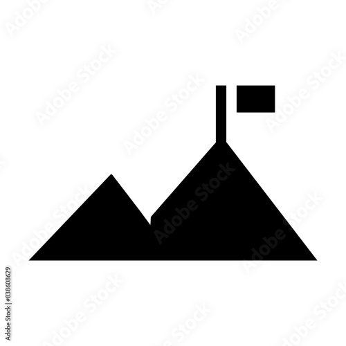 project goal glyph icon