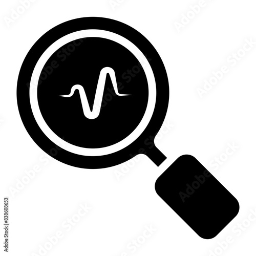 report analysis glyph icon