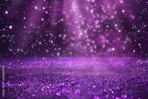 Purple bokeh lights glitter background