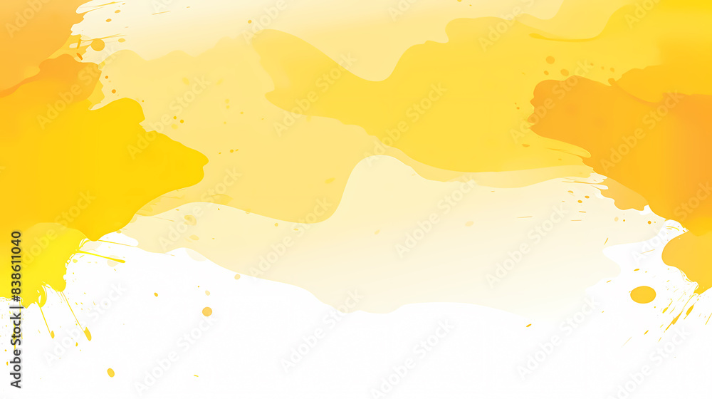 Obraz premium Yellow soft watercolor style background