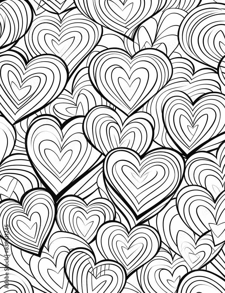 Coloring page flower and leaves Coloring page flower and leaves