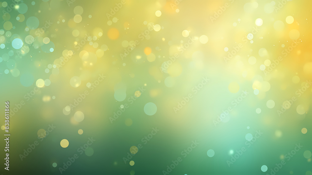 Gold and green gradient bokeh lights background Gold and green gradient bokeh lights background