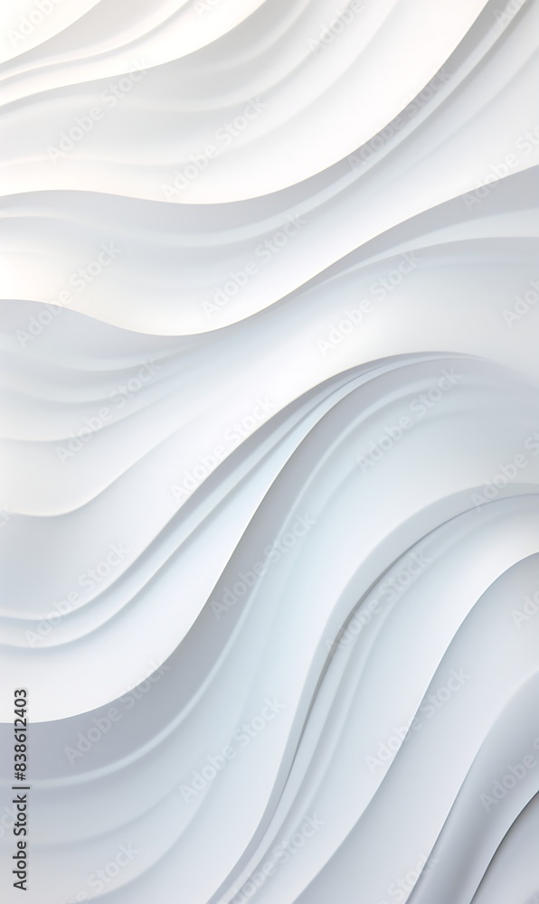 Obraz premium White abstract background with wavy lines