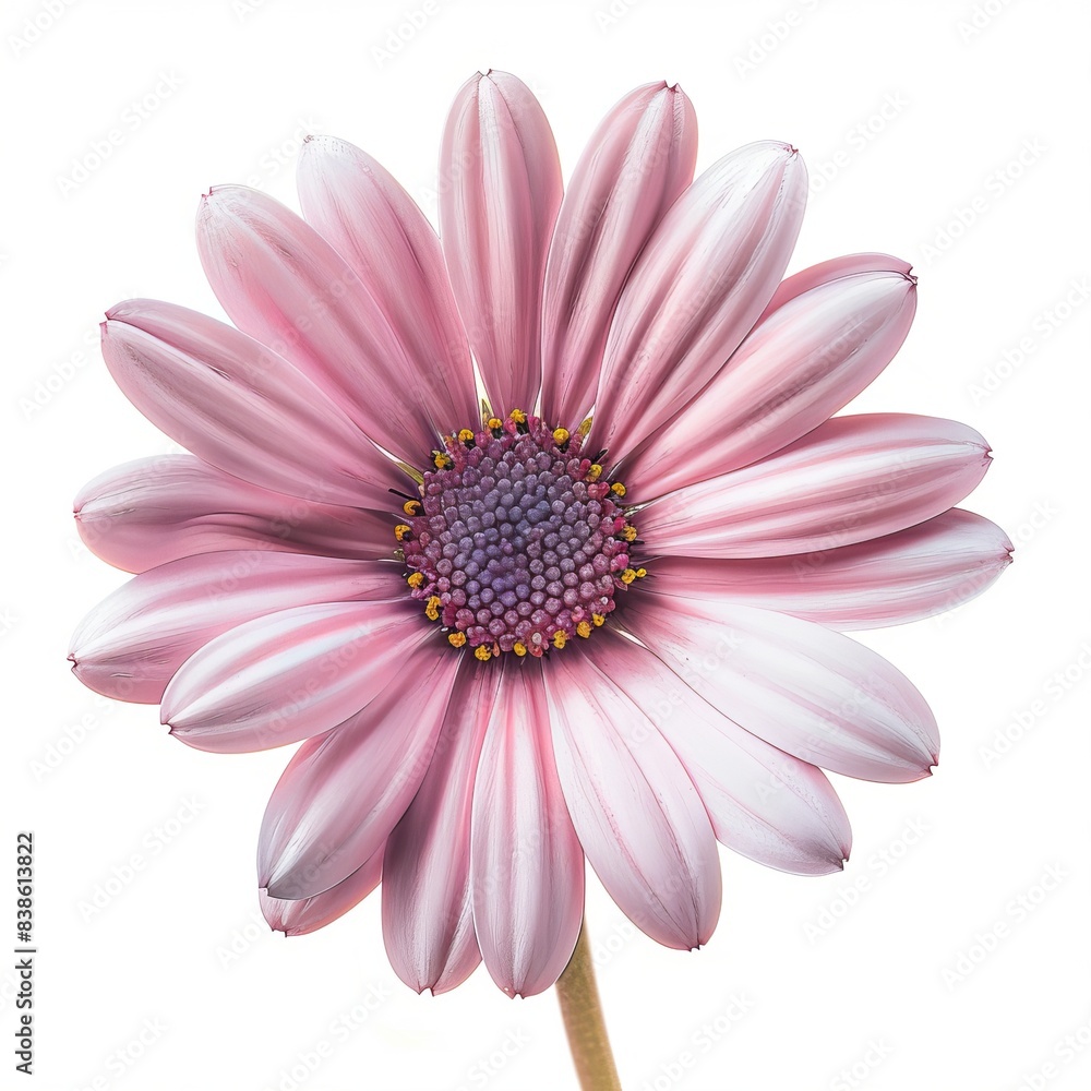 Pink Daisy Isolated on White Background. Beautiful Daisy Flower Pink Daisy Isolated on White Background. Beautiful Daisy Flower