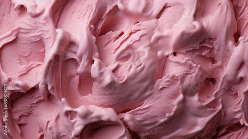 Teaberry ice cream texture background photo