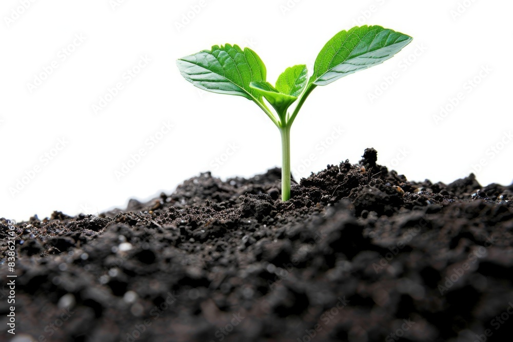 young plant growing from soil young plant growing from soil