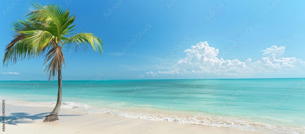 Obraz premium beach with palm trees