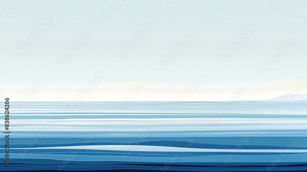 Fototapeta premium Blue striped wave background water flow stream 