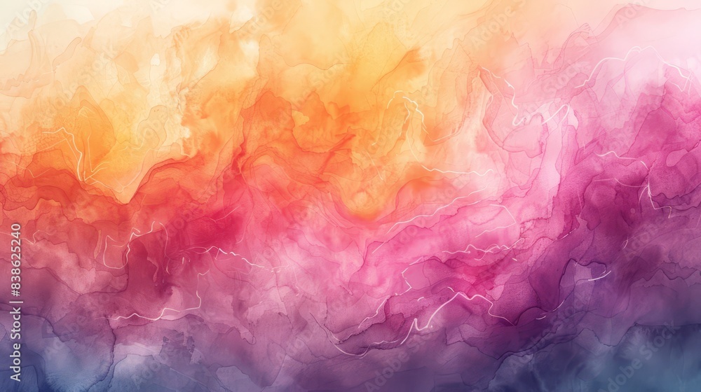 Abstract watercolor wash, soft and artistic, pastel hues, copy space Abstract watercolor wash, soft and artistic, pastel hues, copy space