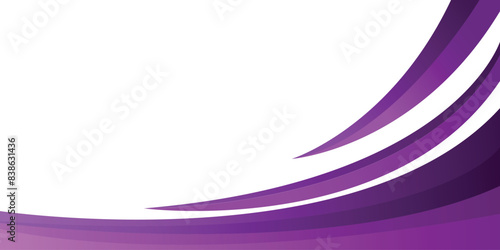 Minimal abstract purple wave banner background vector with multiply layer and copy space