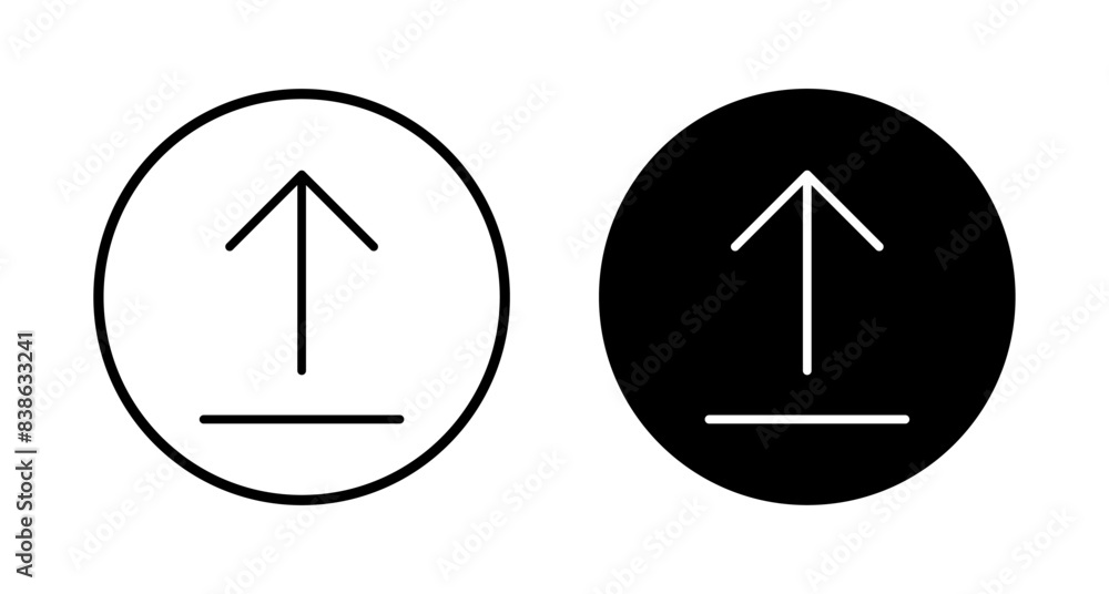 Upload icon vector isolated on white background. Upload sign icon. Upload button. Load symbol. Upload icon vector isolated on white background. Upload sign icon. Upload button. Load symbol.