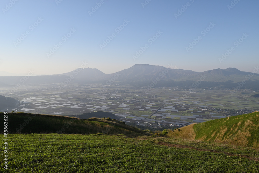Fototapeta premium Great view from Daikanbo, Aso, Kumamoto