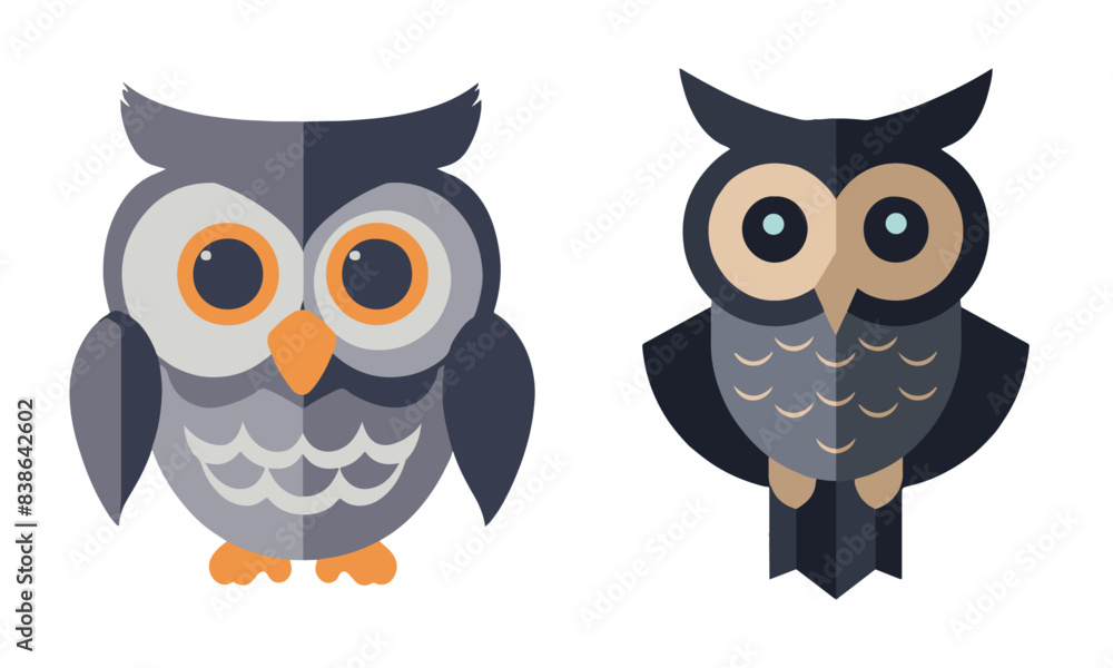 vector illustration of owls vector illustration of owls