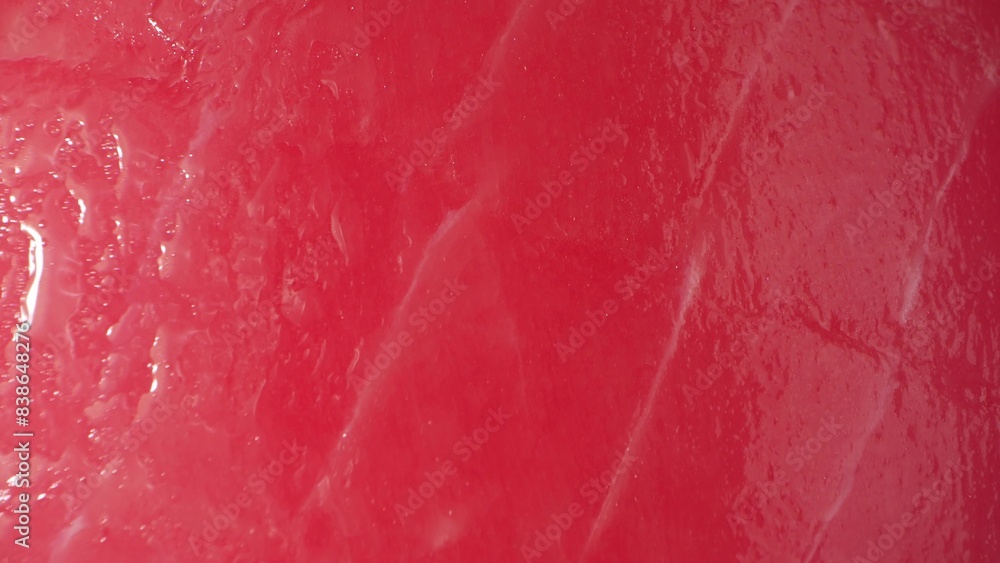 In a close-up, the sliced tuna gleams with a vibrant crimson hue, its surface smooth and flawless. Its even marbling and lustrous appearance denote its superior freshness and top-tier grade.
In a close-up, the sliced tuna gleams with a vibrant crimson hue, its surface smooth and flawless. Its even marbling and lustrous appearance denote its superior freshness and top-tier grade.
