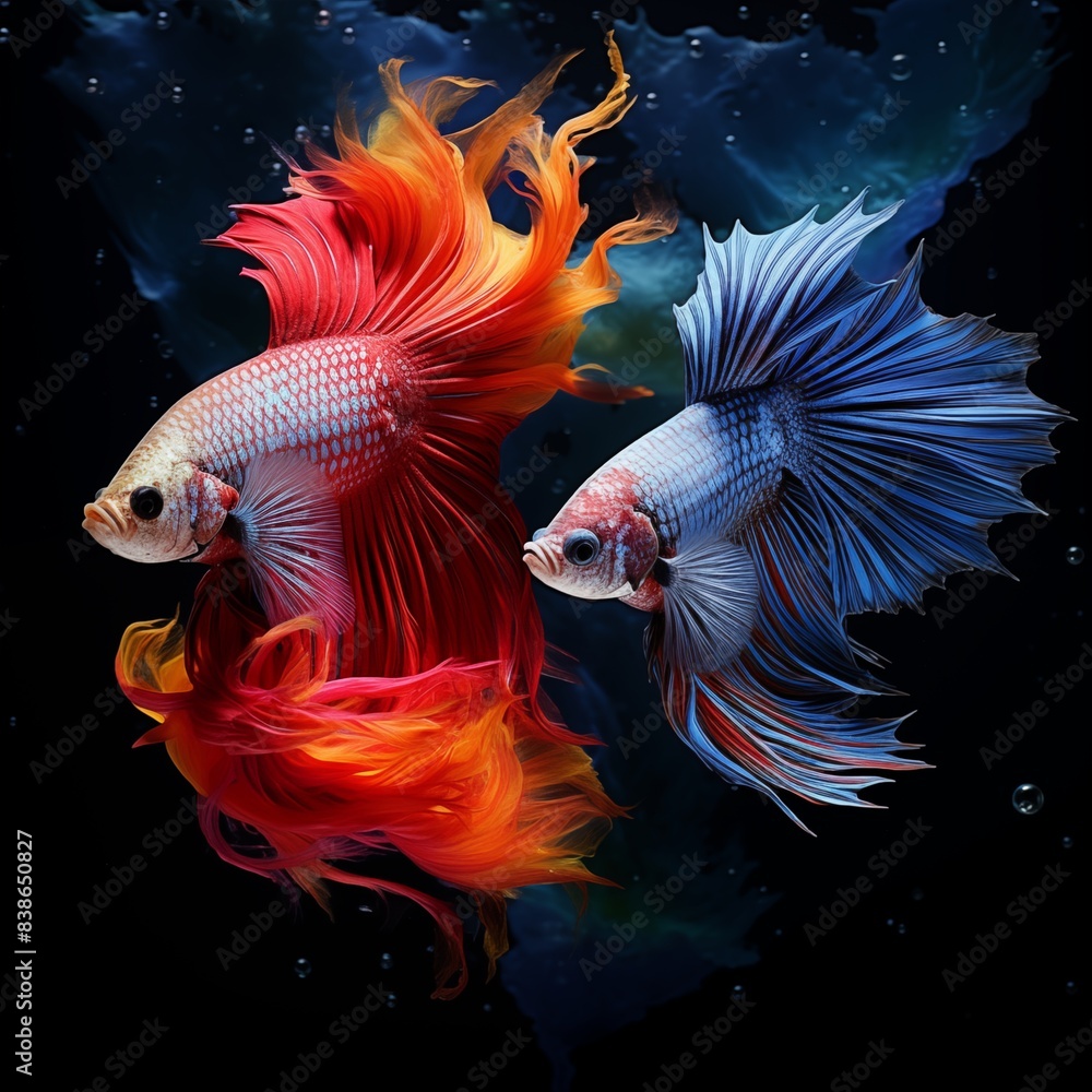 Fototapeta premium Colorful goldfish