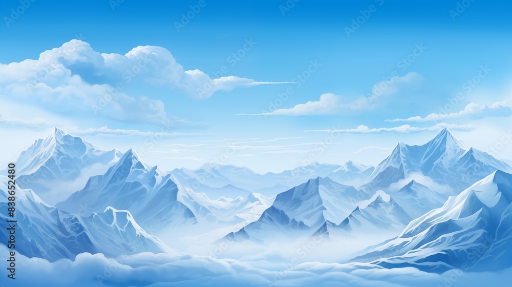 Fototapeta premium Snow mountain
