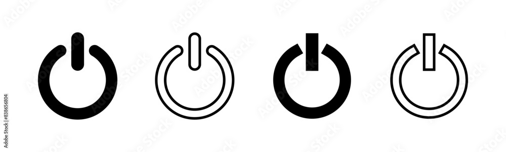 Power icon set. Power Switch Icon. Electric power Power icon set. Power Switch Icon. Electric power