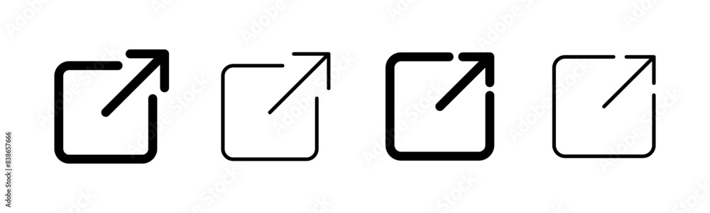 External link icon set. link icon vector. hyperlink symbol External link icon set. link icon vector. hyperlink symbol