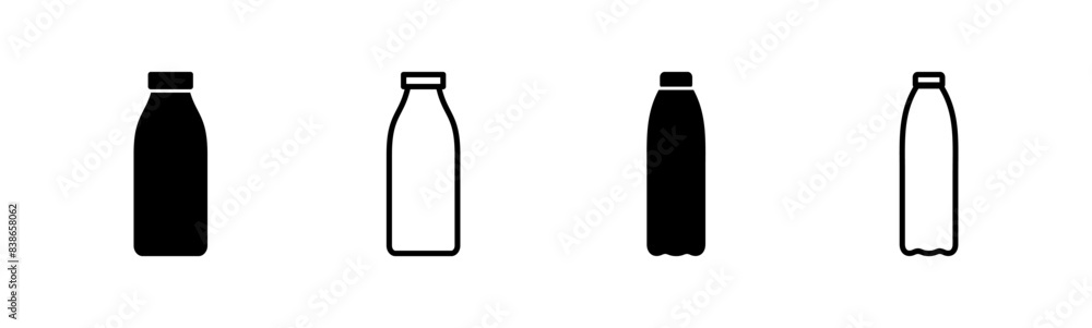 Bottle icon set. bottle vector icon Bottle icon set. bottle vector icon
