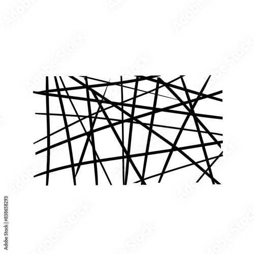 chaotic lines abstract geometric pattern