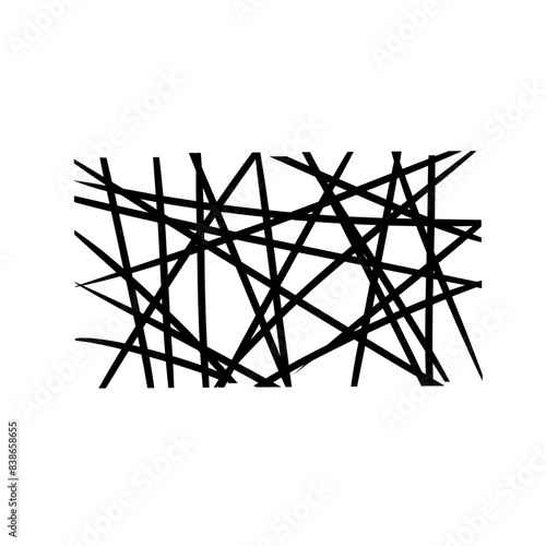 chaotic lines abstract geometric pattern