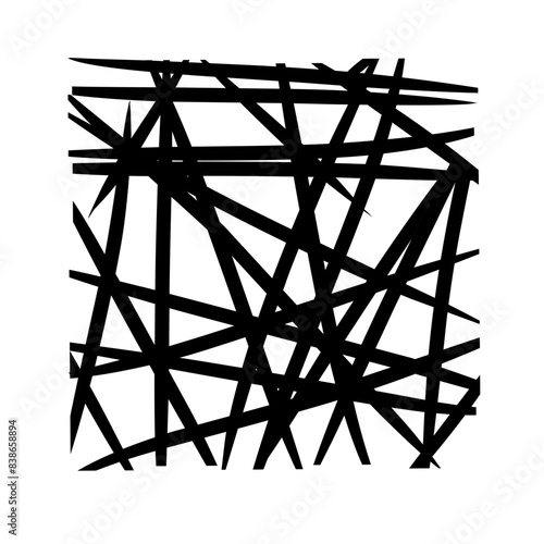 chaotic lines abstract geometric pattern