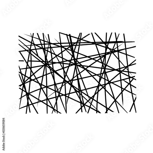 chaotic lines abstract geometric pattern