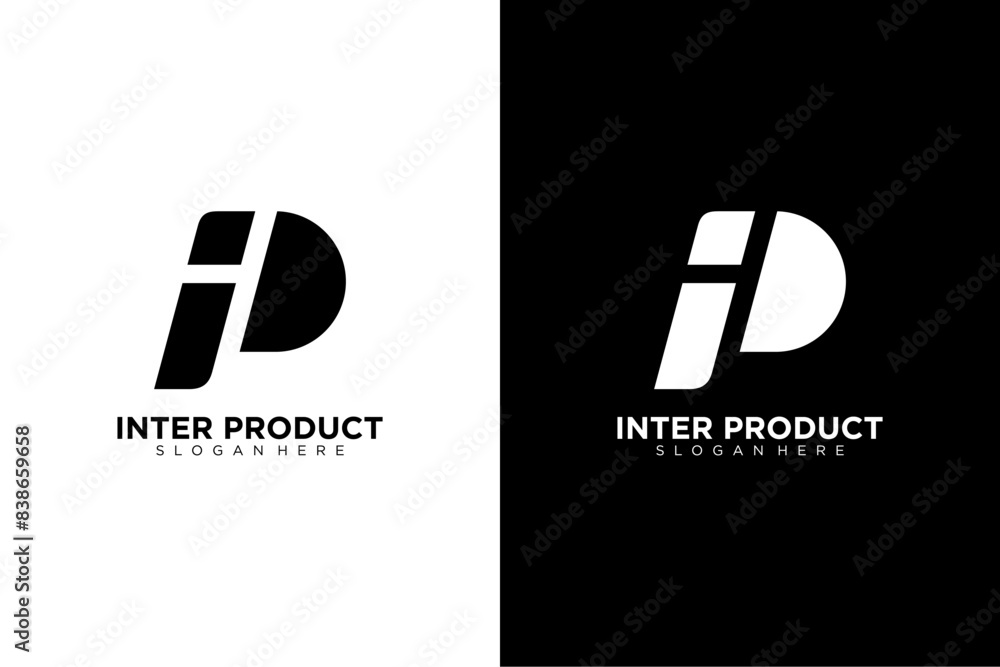 IP Letter Logo, PI logo Design Template Vector Illustration Stock ...