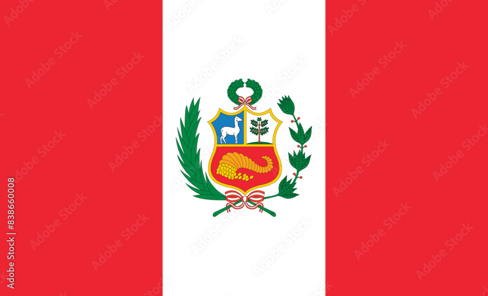 Obraz premium Flag of peru
