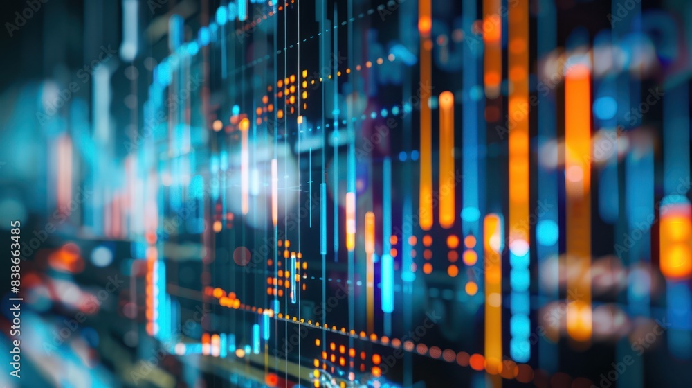 Candlestick screen light statistics, trade background technology and finance. Candlestick screen light statistics, trade background technology and finance.