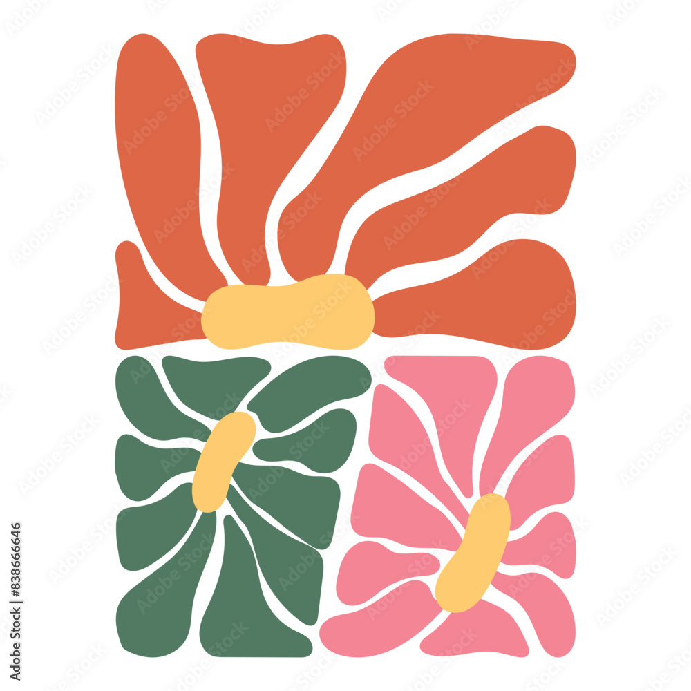 Abstract Groovy Flower