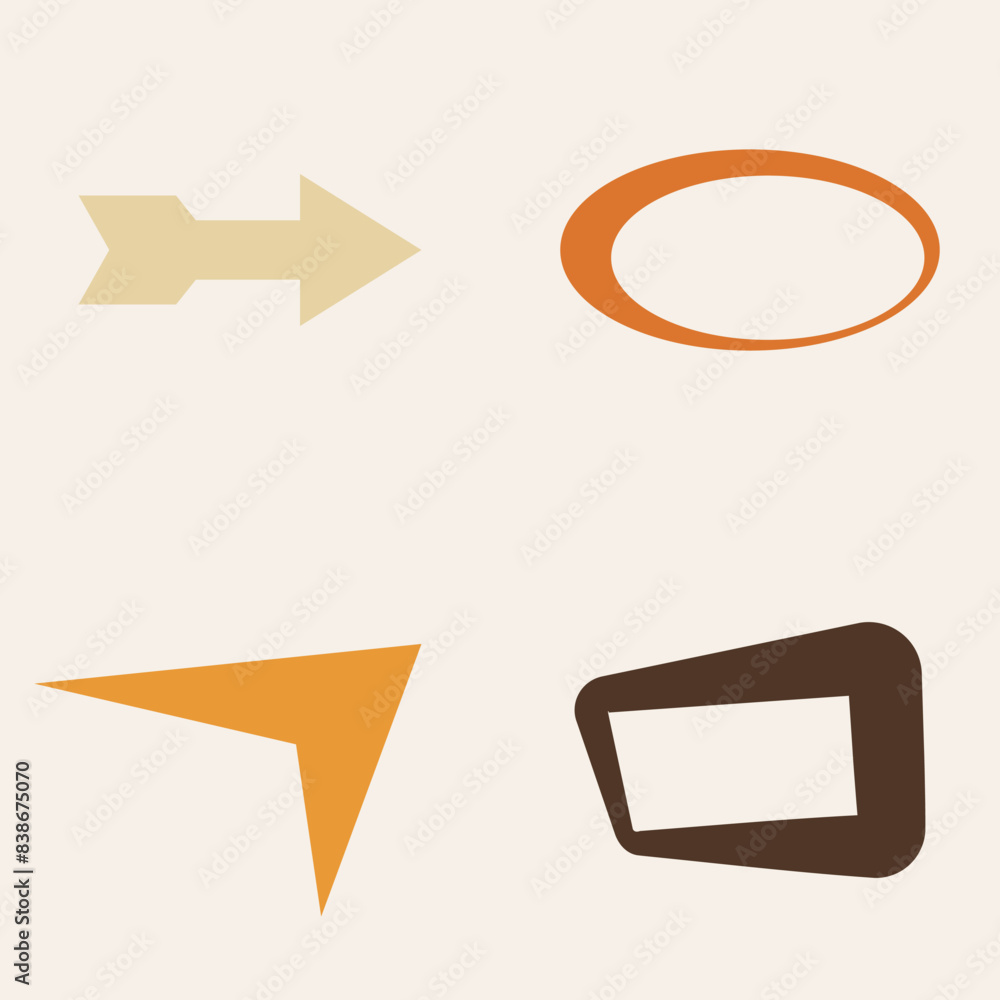 50s Mid Century Modern Shapes, Elements, Icons and Logos 50s Mid Century Modern Shapes, Elements, Icons and Logos