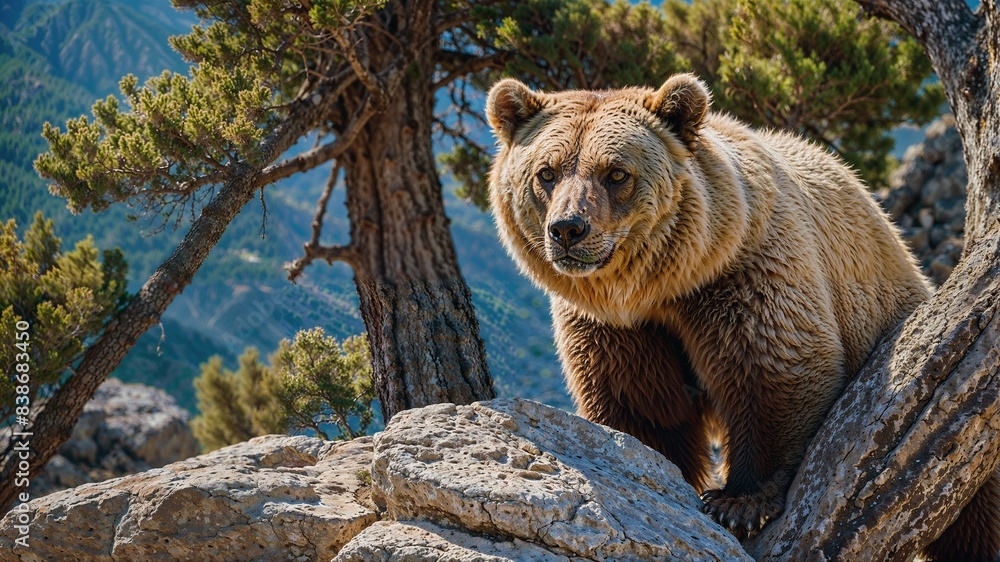 Fototapeta premium หมีกรีซลี