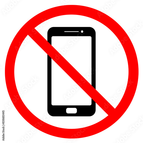 No cell phones, no smartphone, no mobile phone allowed sign vector