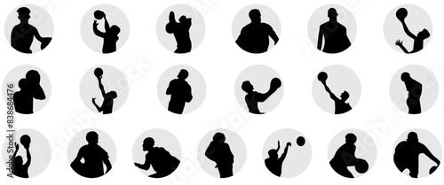 basketball player silhouette profile avatar