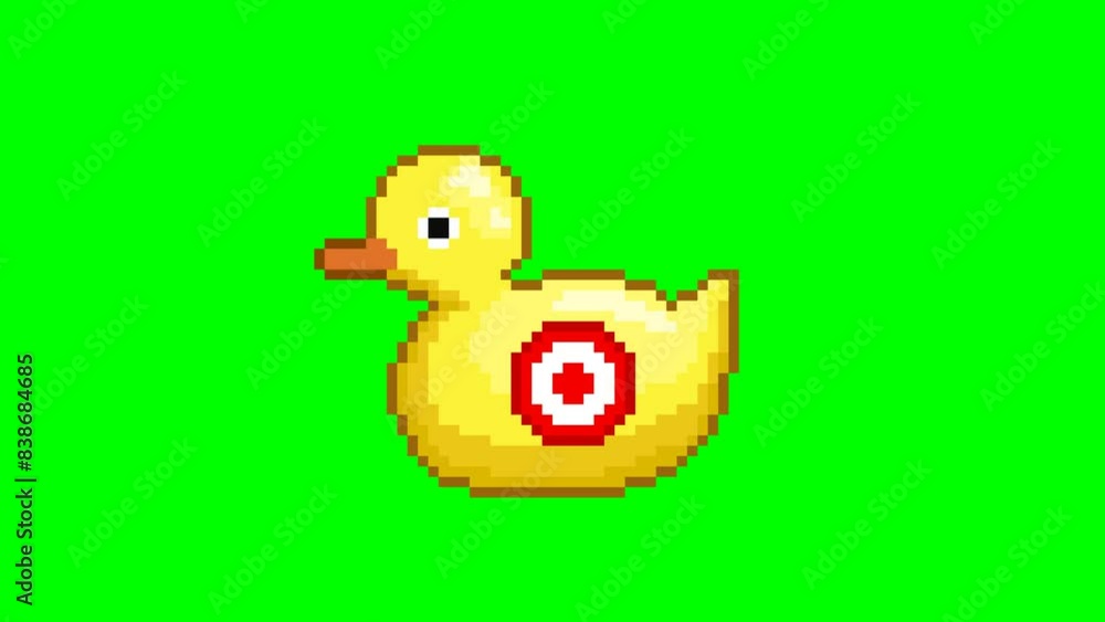 Duck target shooting, pixel art animation Duck target shooting, pixel art animation