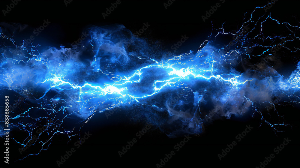 Blue electric lighting, abstract electrical background Blue electric lighting, abstract electrical background