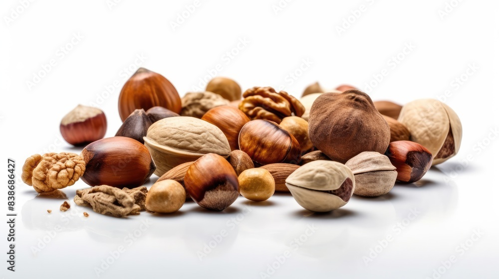 Nuts Isolated on white background Nuts Isolated on white background