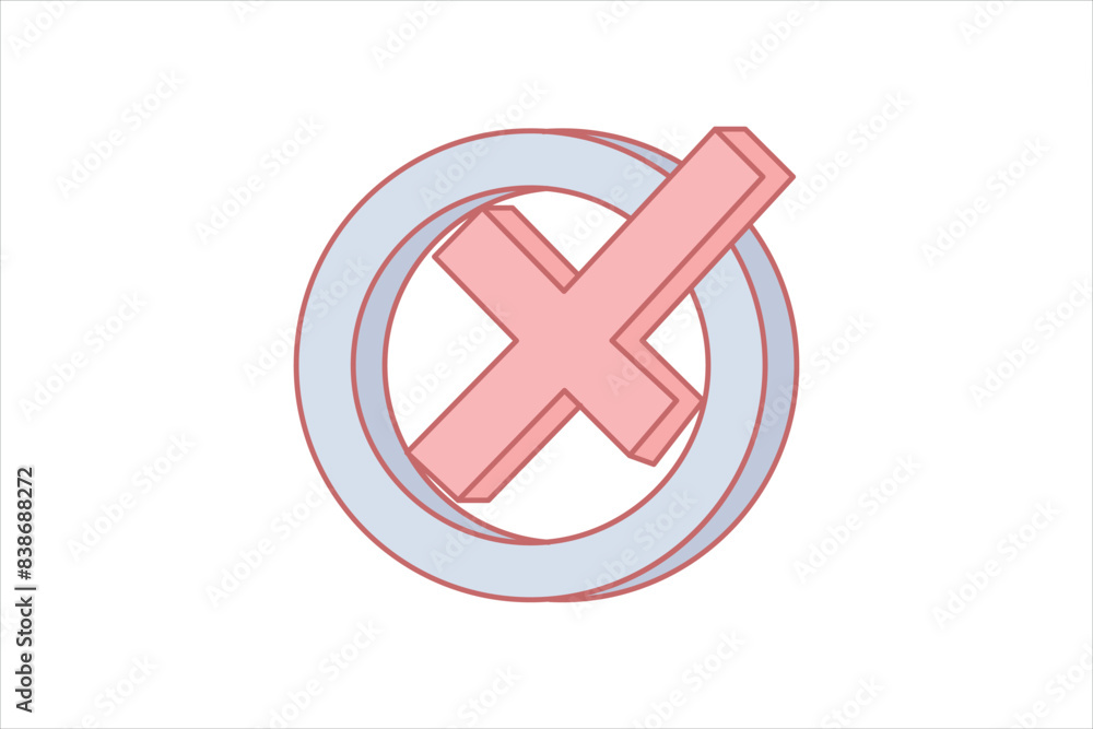 Wrong Yes Flat Sticker Design Wrong Yes Flat Sticker Design