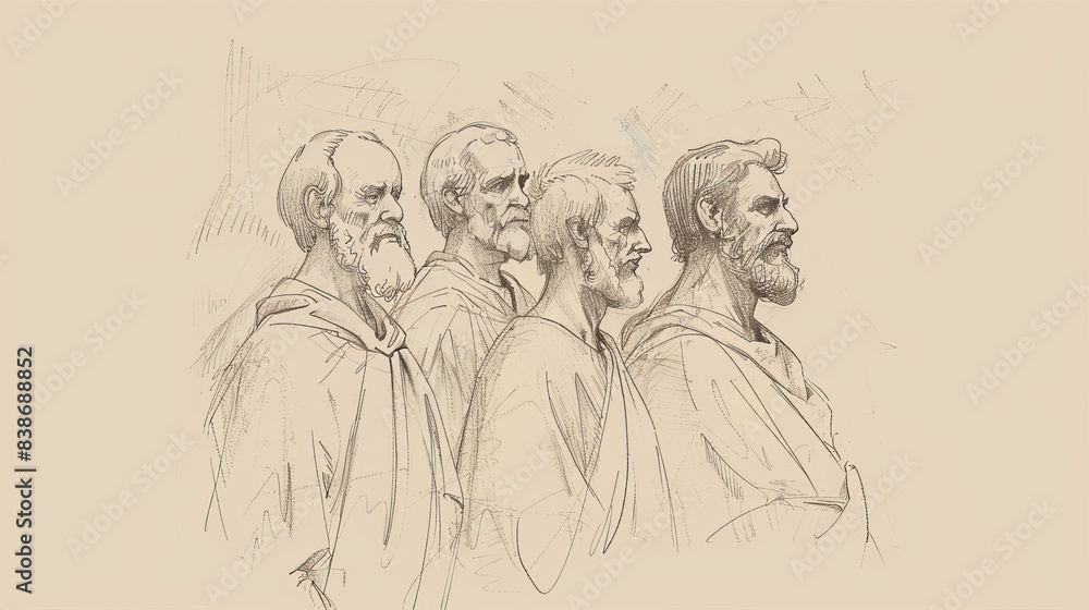 Humility and Faithfulness: 1 Corinthians 4 Biblical Illustration with Call to Humility, Apostles' Suffering on Beige Background and Copyspace Humility and Faithfulness: 1 Corinthians 4 Biblical Illustration with Call to Humility, Apostles' Suffering on Beige Background and Copyspace